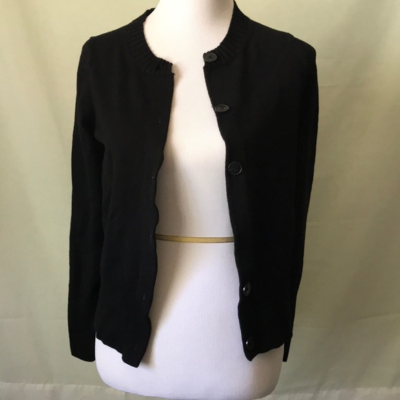 Black Merino Wool Cardigan from Banana Republic - Picture 1 of 7